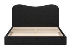Sele Black Modern King Bed