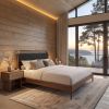 Netz Black Modern King Bed