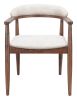Goka Beige & Walnut Modern Dining Chair