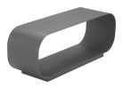 Brisa Modern Charcoal Aluminum Coffee Table