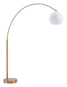 Griffith Modern Brass Arc Floor Lamp