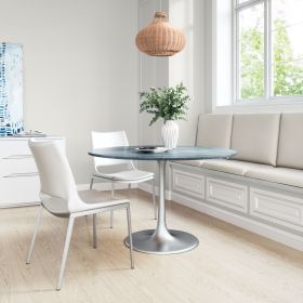 Metropolis 48-Inch Raw Marble Dining Table