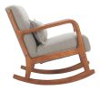 Hady Gray Modern Rocking Chair