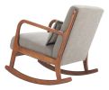 Hady Gray Modern Rocking Chair