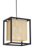Yves Gold & Black Modern Perforated Steel Ceiling Lamp