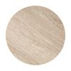 Eda White & Natural Marble and Mango Wood Side Table