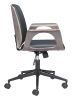 Ali Modern Black Office Chair – Vinyl, Plywood & Steel