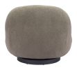 Myanmar Olive Green Shearling-Style Accent Chair