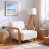Subliem White Modern Accent Chair