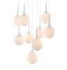 Epsilon Nine-Light Frosted Glass Orb Ceiling Lamp