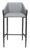 Andover Modern Vinyl Barstool – Contemporary Steel Frame Seating