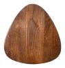 Spiker Walnut Modern Mango Wood Side Table