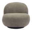 Myanmar Olive Green Shearling-Style Accent Chair