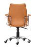Enterprise Low Back Adjustable Office Chair - Terracotta