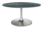 Metropolis 60-Inch Raw Marble Dining Table