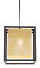 Yves Gold & Black Modern Perforated Steel Ceiling Lamp