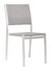 Metropolitan Stackable Aluminum Textile Dining Chair