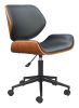 Flex Black Modern Low Back Office Chair - Black