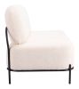Arendal Contemporary Teddy Fabric Sofa with Steel Frame