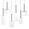 Hale Modern Glass & Chrome Ceiling Lamp