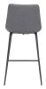 Byron Mid-Century Modern Vinyl Counter Stool - Gray