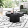 Watson Black Modern Mango Wood Coffee Table