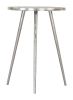 Politik Silver Cast Aluminum Boho Chic Side Table