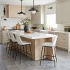 Byron Mid-Century Modern Vinyl Counter Stool - White