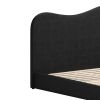 Sele Black Modern King Bed