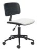 Duravel White & Black Modern Vinyl Office Chair