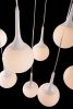 Epsilon Nine-Light Frosted Glass Orb Ceiling Lamp