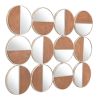 Twelve Round Decorative Wall Mirrors