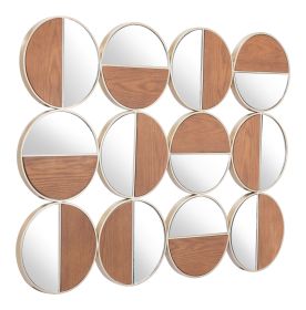 Twelve Round Decorative Wall Mirrors