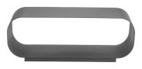 Brisa Modern Charcoal Aluminum Coffee Table