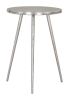 Politik Silver Cast Aluminum Boho Chic Side Table