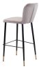 Manchester Urban Textured Fabric Counter Stool with Steel Base