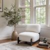 Bombo Modern Faux Shearling Accent Chair