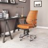 Enterprise Low Back Adjustable Office Chair - Terracotta