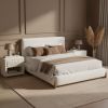 Baris Modern Ivory Queen Bed
