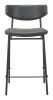 Charon Bauhaus Counter Stool – Vinyl Upholstery & Powder-Coated Steel