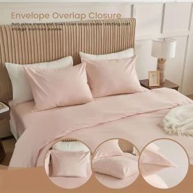 Serta Simply Clean Pleated Duvet Cover, Queen (Option: Pink)