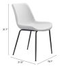 Byron Mid-Century Modern Chair – Heavy-Duty Vinyl & Steel Frame