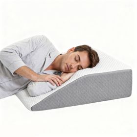 Wedge Body Pillow, Available in White & Grey, 3 Sizes (Option: 7Inch)