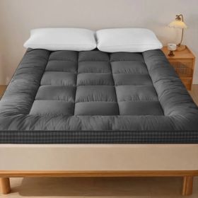 Plush Mattress Topper, Dark Gray (Option: Full)