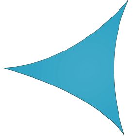 Waterproof Shade Sail Canopy – Polyester Taffeta Sun Shade (Option: BLU)