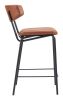 Charon Bauhaus Counter Stool – Vinyl Upholstery & Powder-Coated Steel