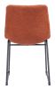 Smart Modern Black Upholstered Dining Chair – Sculpted Polyurethane Seat & Metal Base