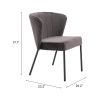 Elegant Aimee Mid-Century Modern Dining Chair – Wrapped Seat & Back, Stackable