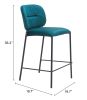 Plat Luxury Velvet Counter Stool – Upholstered Seat & Back