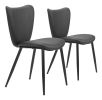 Prestige Modern Dining Chair – Vinyl or Fabric Seat with Steel Frame